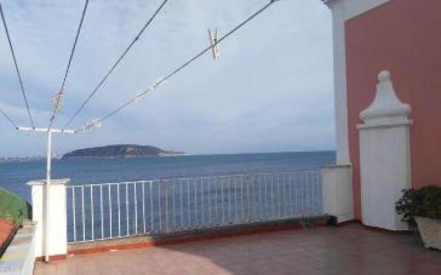 Apartment with one bedroom in Ischia with wonderful sea view and terrace 20 m from the beach