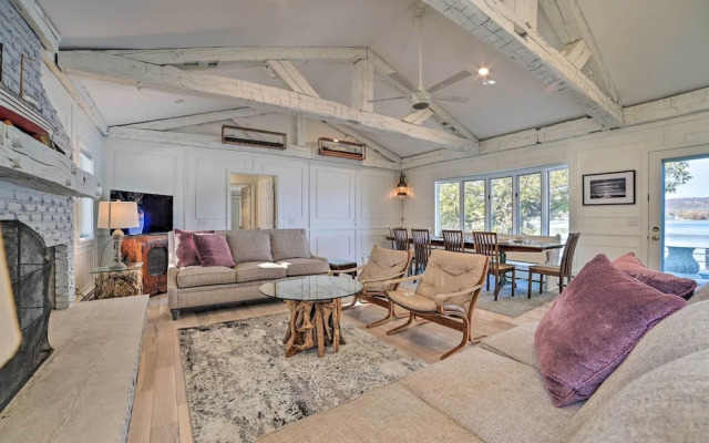 Tennis Court & 500' of Waterfront: Suttons Bay Gem