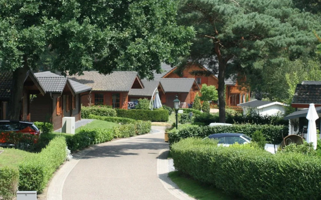 Wooden Chalet With Terrace and Microwave