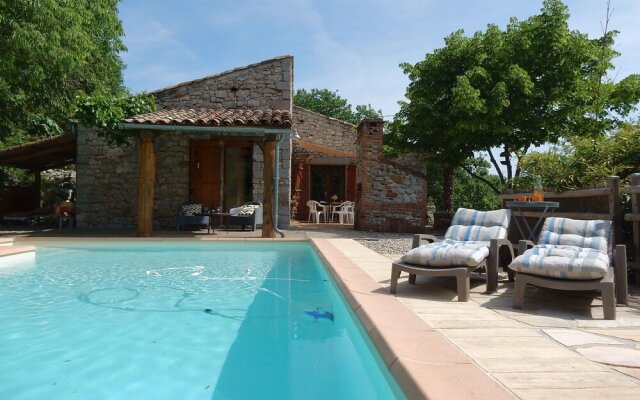 Cozy Holiday Home In Saint-Alban-Auriolles With Private Pool