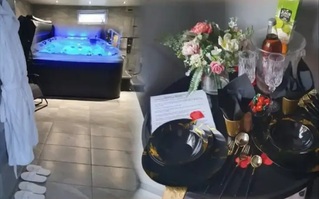 Private Hot Tub, Sauna, Ice Bath Gym Apartment