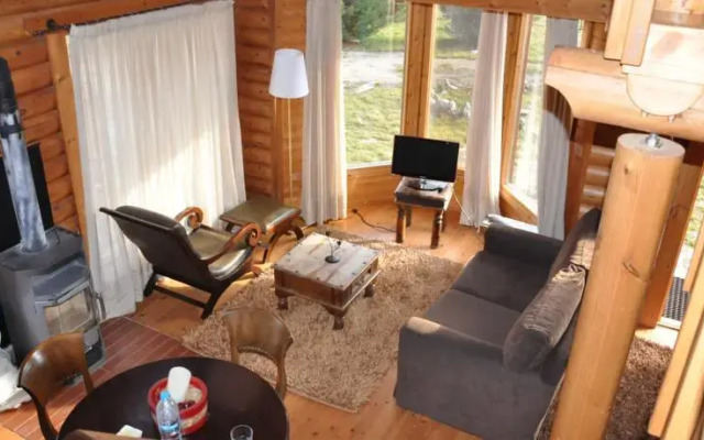 Wooden Challet Winter And Summer