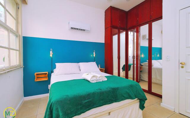 Charmoso e silencioso 2 quartos em Copa