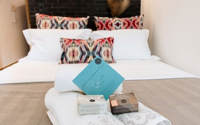 Sea View Studio With a Barbecue Area on the Terrace of the Building a Smart TV