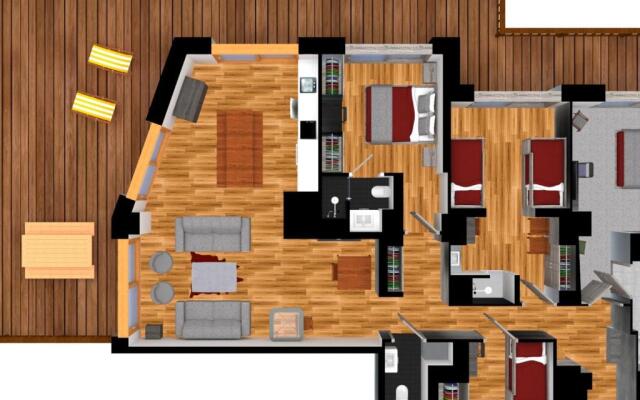 Appartement Méribel, 4 pièces, 8 personnes - FR-1-565-14