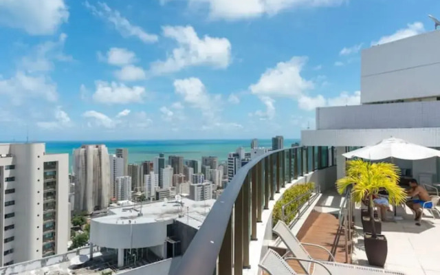 Lindo Flat no Beach Class Santa Maria em Boa Viagem