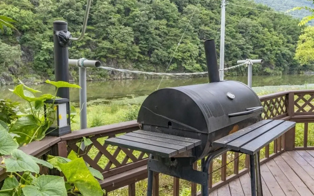 White Pension in Forest