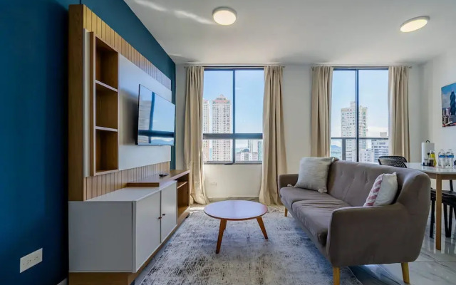 w Comfy 1BR w Great View in Calle 50