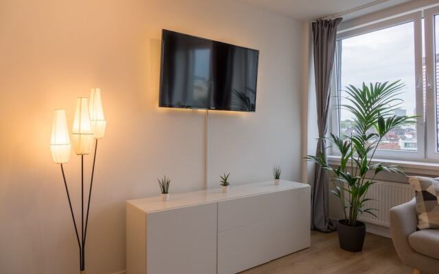 Skyline-Apartment mit Blick auf Essen