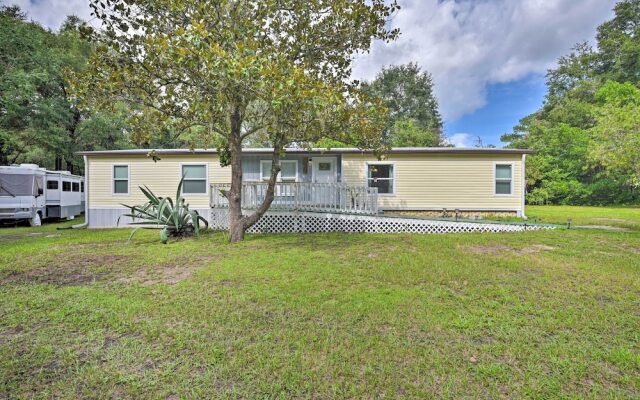 House w/ Deck + Fireplace, Walk to State Park