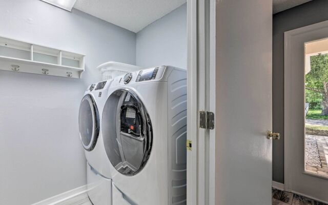 Lanai & Pond at Tranquil Bradenton Retreat!