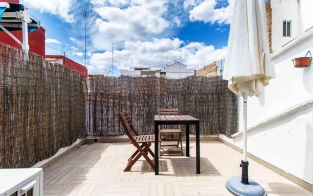 Precioso estudio con terraza privada en la playa