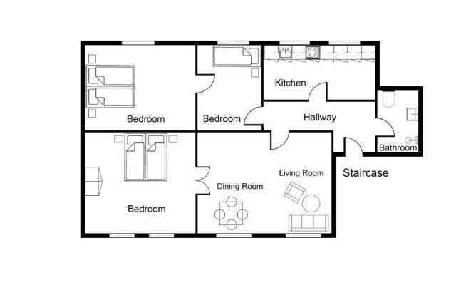 Spacious Scandinavian 3BR Flat in Vibrant Area