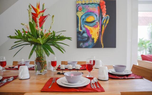 Villa 66, 5 min walk to Double 6 beach