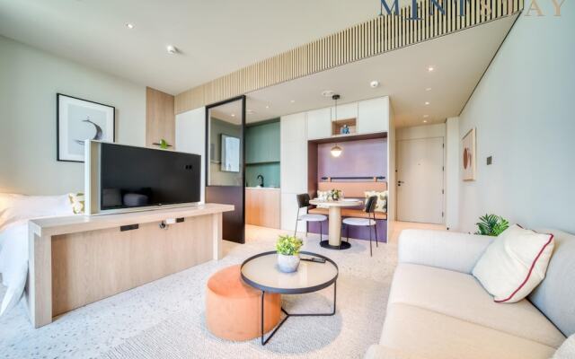 Cozy Studio w Burj Khalifa Balcony Retreat