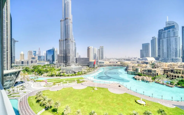 Upscale 2BR w Burj Khalifa Fountain Views