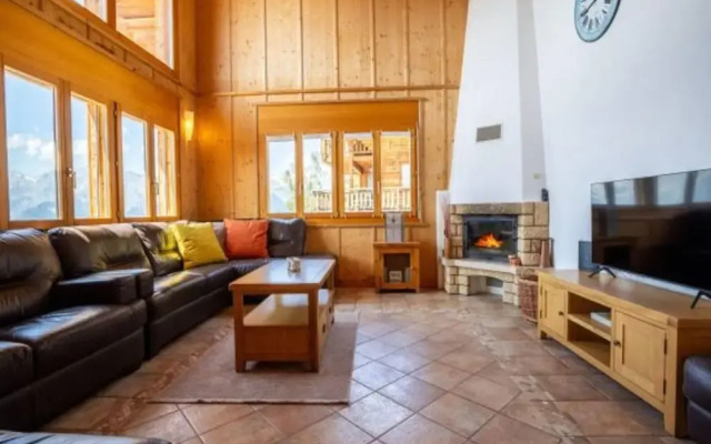 Chalet Nestled in Mountains and Garden