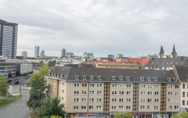 Skyline-Apartment Mit Blick Auf Essen