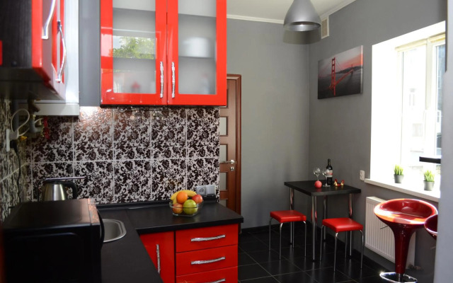 Modern Red Apartment