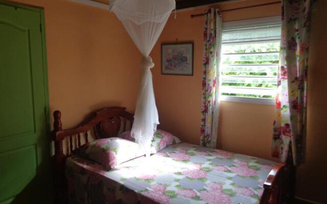 Bel Ti case dans la verdure hauteurs de Deshaies