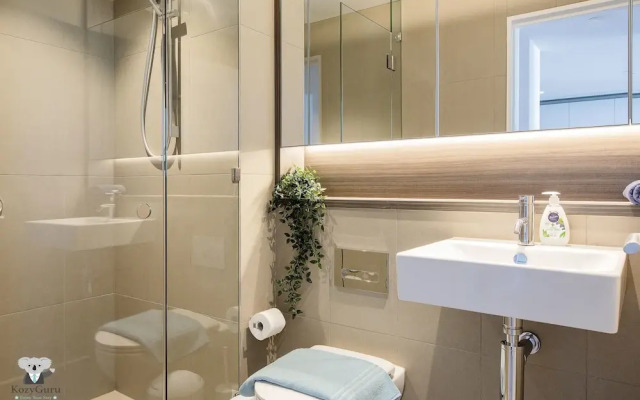 KOZYGURU Docklands Cozy Water View 1BED