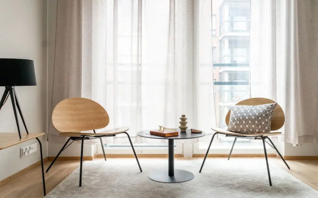 Bright studio by Logomo & Train station