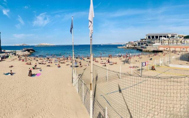 Plage des Catalans Marseille - T2 4 couchages - Pharo Vieux-Port