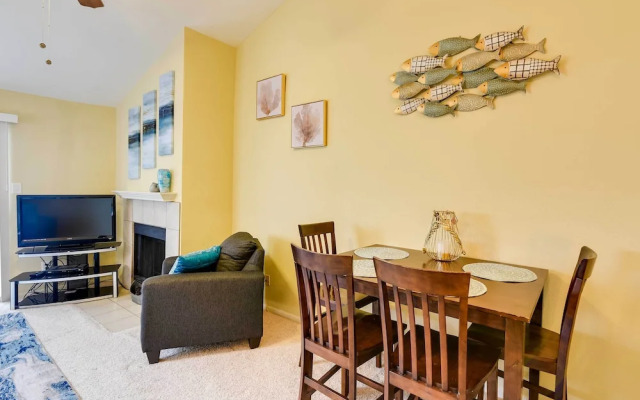 Balcony & Community Pool Deck: Condo in Galveston