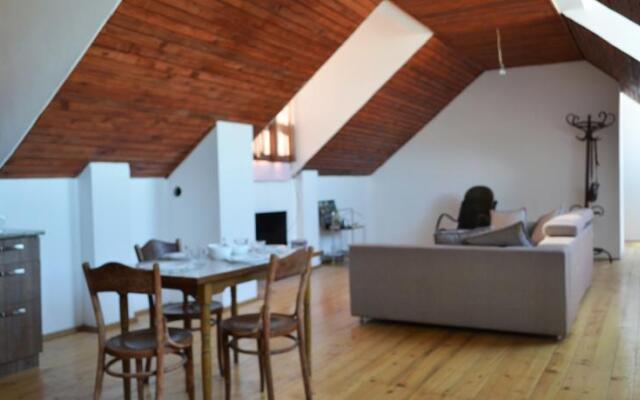 Studio in center with open terrace