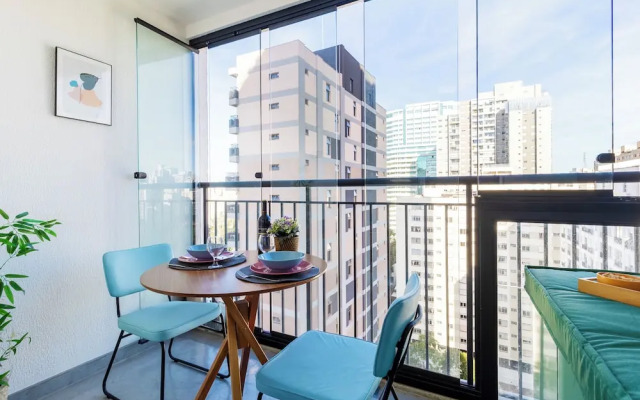 Vista Incrível com piscina e academia