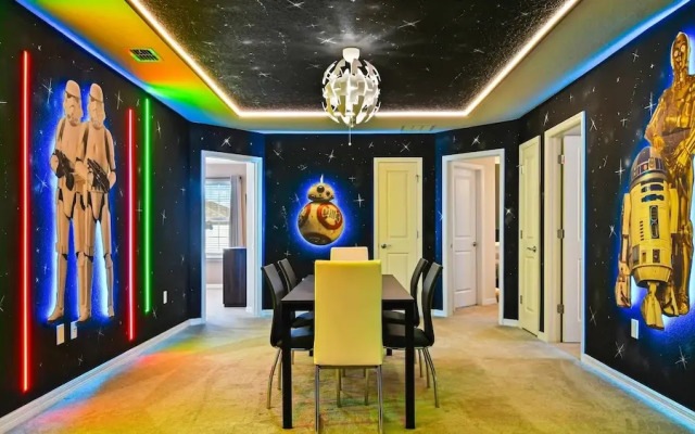 Fancy Game Theater 10br Villa W/pool/spa Disney
