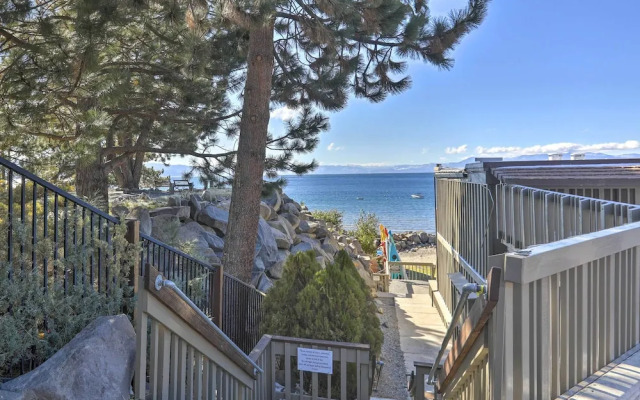 Beachfront Tahoe Vista Condo w/ Fireplace!