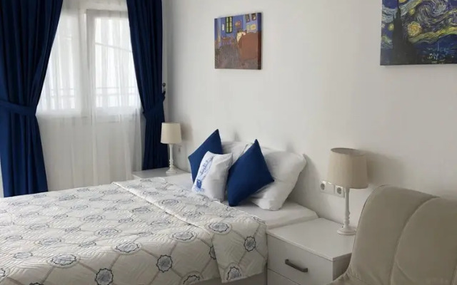 White and Blue Bodrum