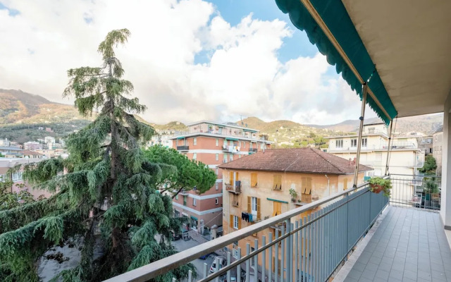 Stylish flat balcony near Rapallo Castle