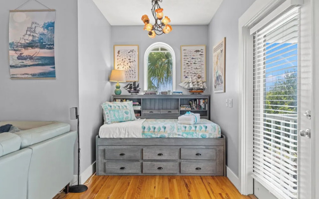 Seafoam Beautiful 3BR Home With Heated Private Pool - 4 Min Walk to Beach!