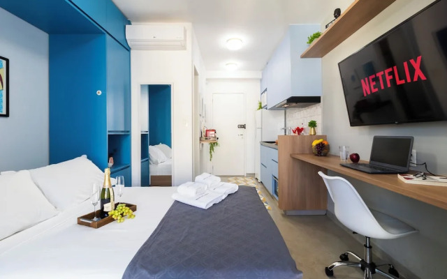 Vista Incrível com piscina e academia