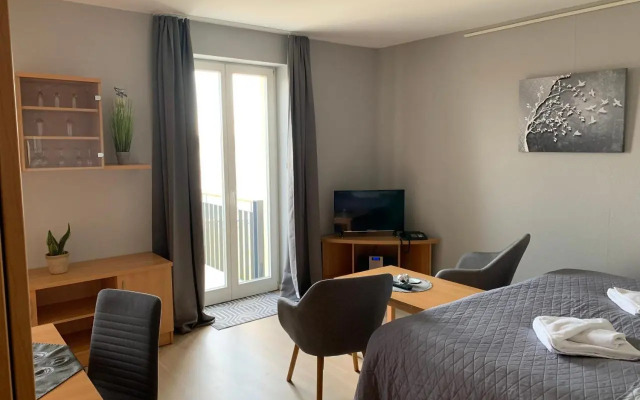 Einraumapartment mit Seeblickbalkon