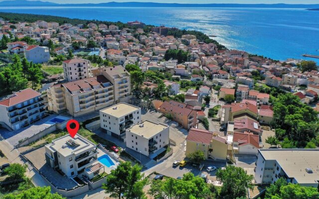 Nice Apartment in Baska Voda With 1 Bedrooms, Heated Swimming Pool and Swimming Pool