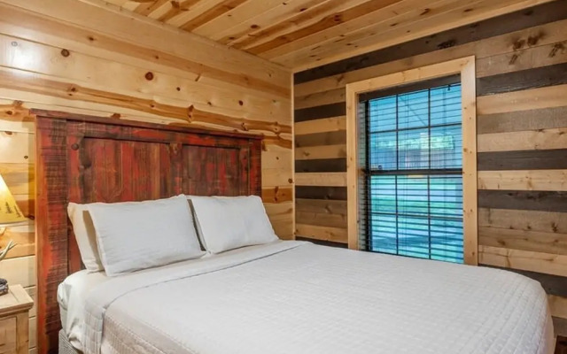 Modern Farmhouse With Gameroom Firepit