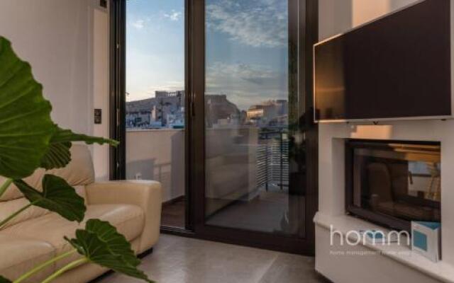 59m² homm Loft- Penthouse with Acropolis View,2ppl