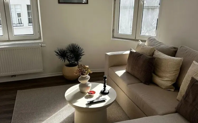 Modern 1BR plus LR Apt Near Gravensteen