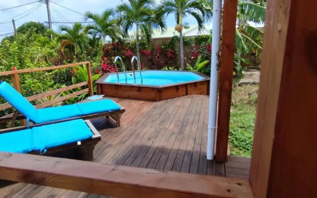 Bungalow bleu corail