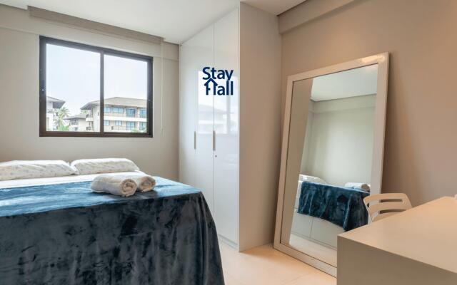 Flat Luxo-Beach Class-Piscina-Beira-Mar- SH042