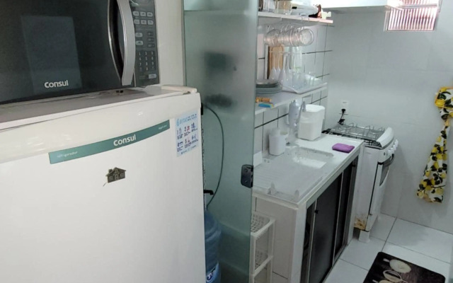 Bangalô completo, amplo, funcional e confortável.