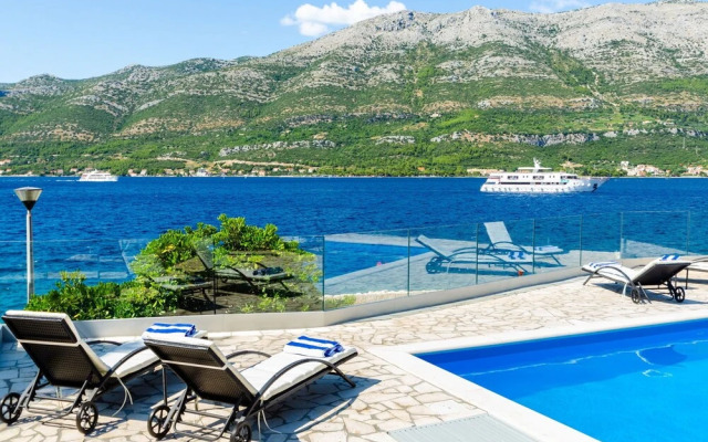 Beachfront Villa Gabriela with Pool