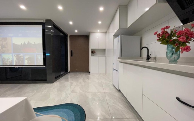 蓝色多瑙河/L0FT/大落地窗/高清巨幕投影 – Kitchen – Zhengzhou