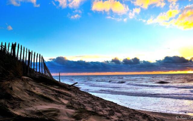 100m plage Appt 3ch 6pers avec fibre patio barbecue