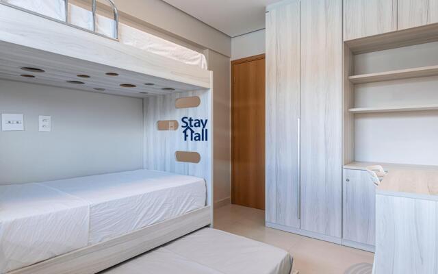 Flat Luxo-Beach Class-Piscina-Beira-Mar- SH042