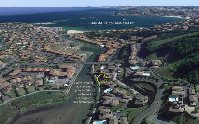T3 RDC - Ciboure (Socoa) - Plage à pieds, piscine, tennis