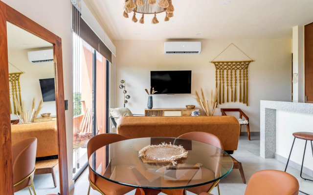 Penthouse Studio with Gym, Swimming-pool, Outdoor BBQ, Aldea Savia